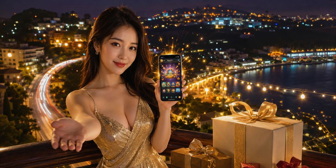 Khung cảnh thư giãn tại Đà Lạt với người chơi casino trên thiết bị di động buổi tối