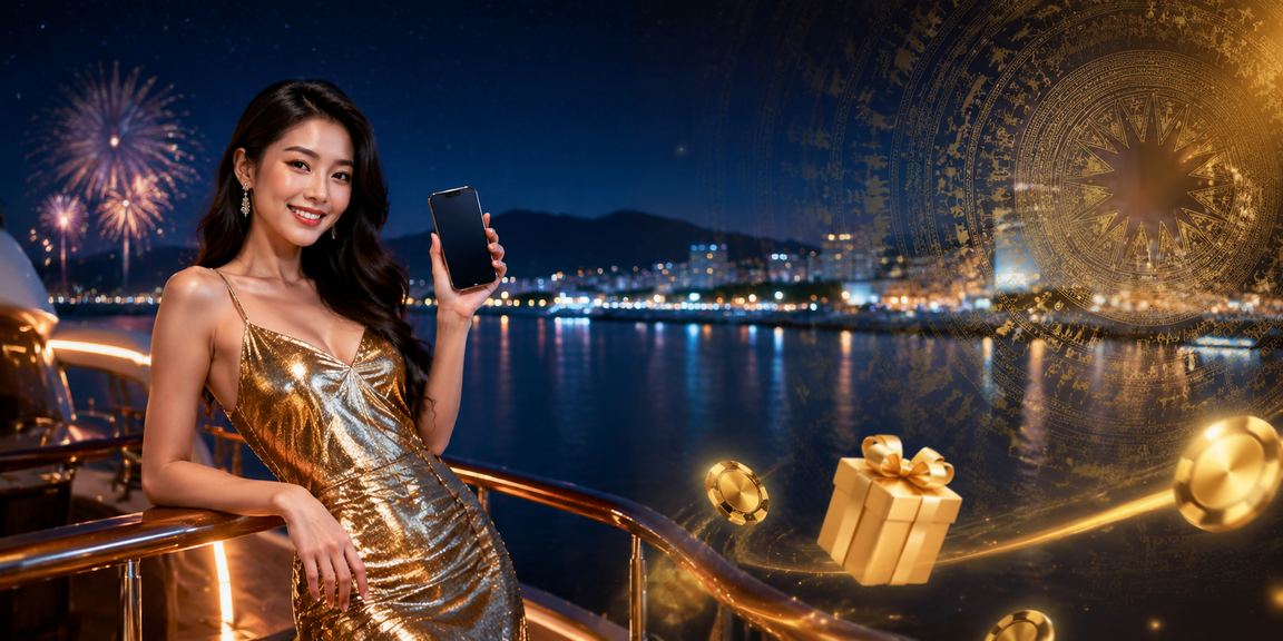 Người dùng truy cập casino trực tuyến qua điện thoại tại bãi biển Vũng Tàu buổi chiều